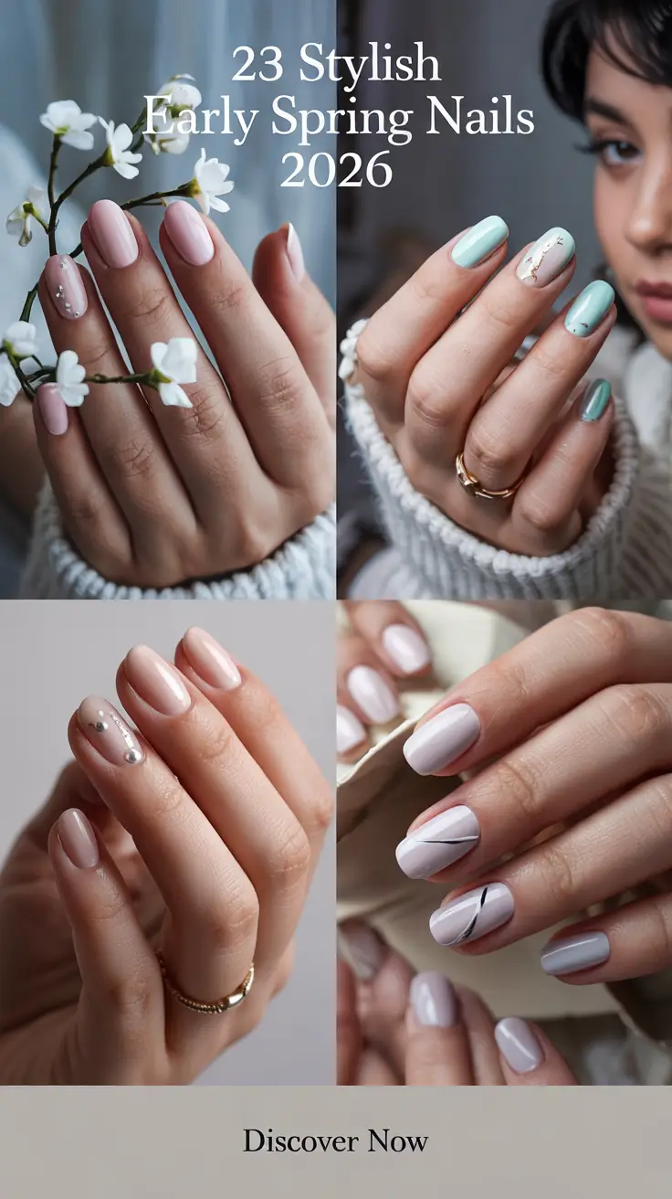 Stylish Early Spring Nails 2026 – Fresh Almond, Gel, and Floral Nail Ideas