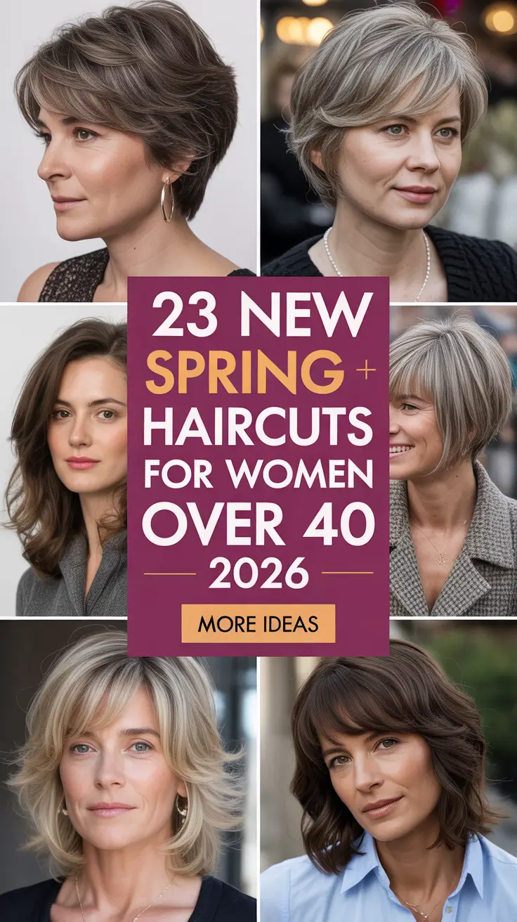 New Spring Haircuts For Women Over 40 2026 - Modern, Layered, and Low Maintenance Styles