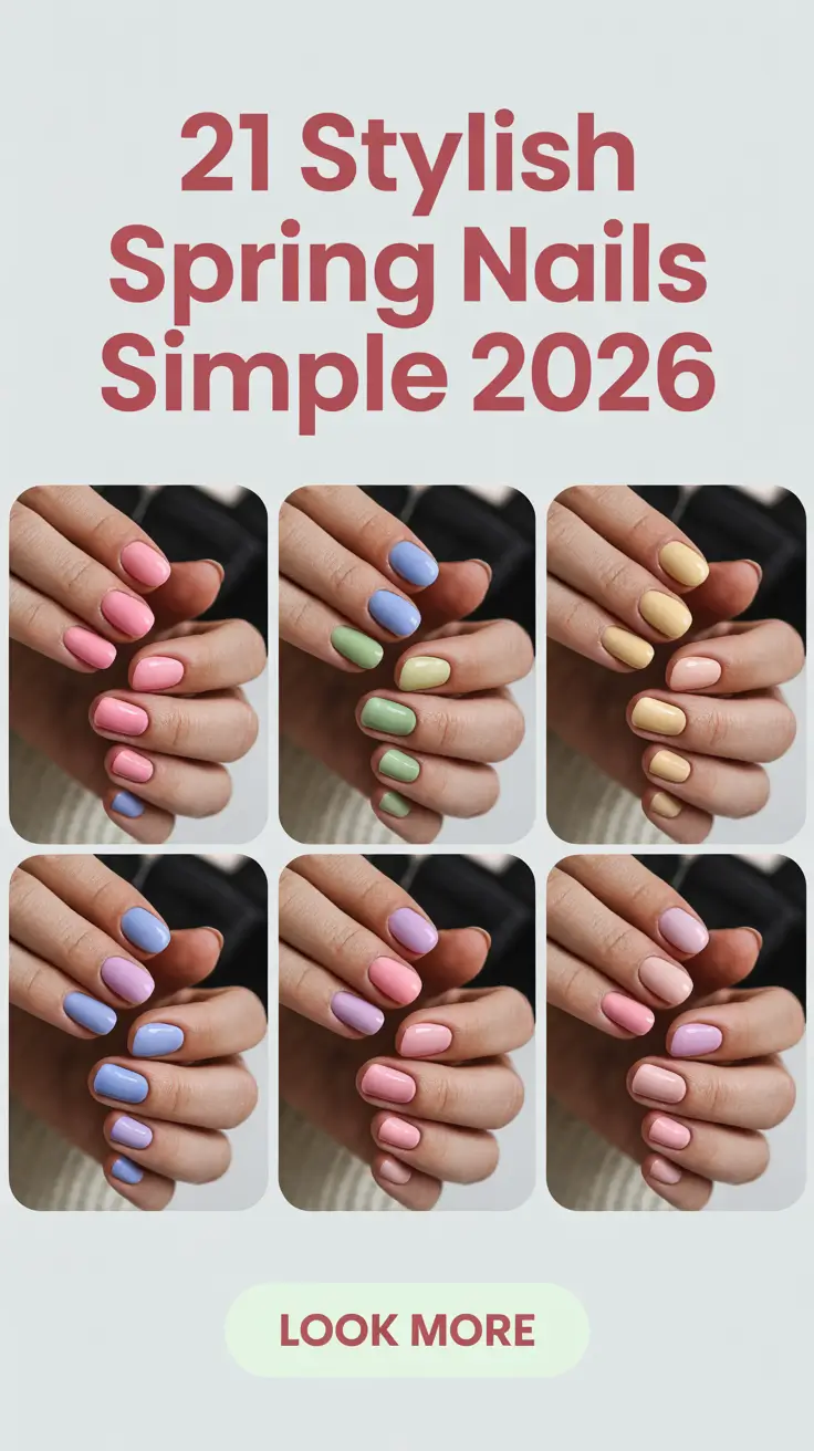 Stylish Spring Nails Simple 2026 Ideas You Will Actually Want to Wear