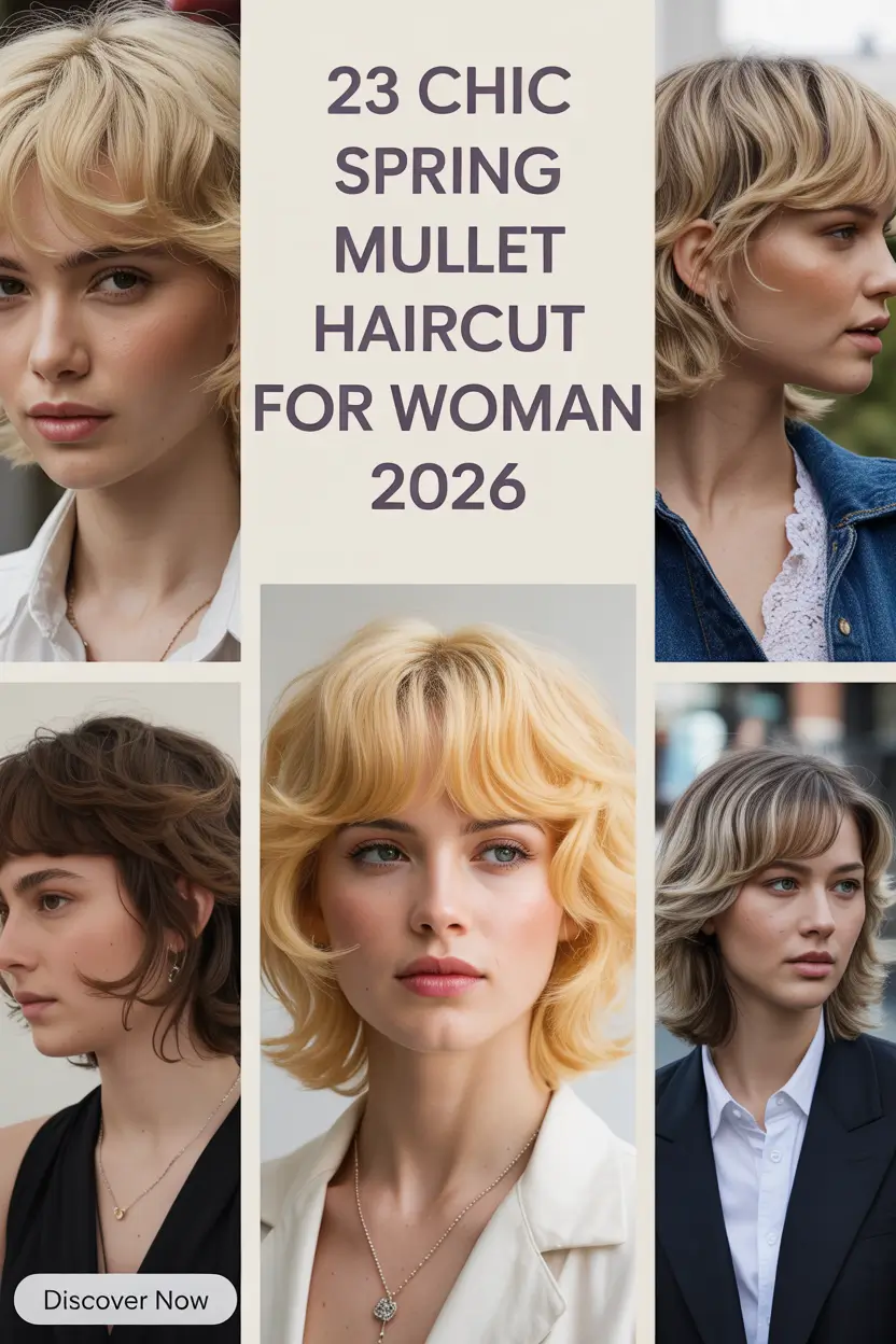 Chic Spring Mullet Haircut For Woman 2026 Ideas That Redefine Modern Short Hair