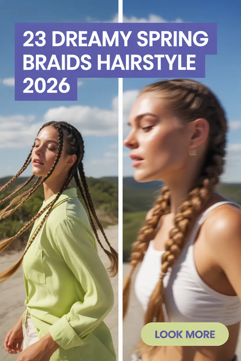 Dreamy Spring Braids Hairstyle 2026 Ideas for Cute Easy and Pretty Seasonal Looks