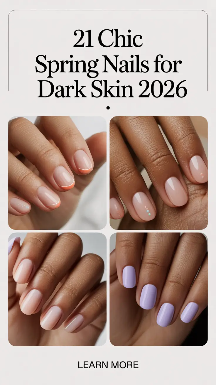 Chic Spring Nails For Dark Skin 2026 Color Ideas That Look Expensive and Effortless