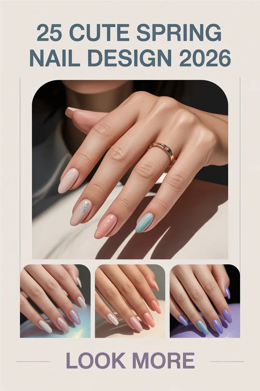 Cute Spring Nail Design 2026 Cute and Trendy Ideas for Fresh Seasonal Manicures