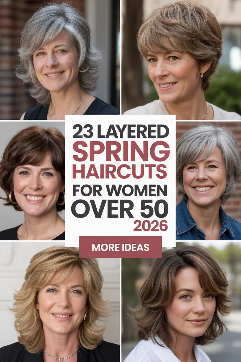 Layered Spring Haircuts For Women Over 50 2026 Trends for Short Medium and Long Styles