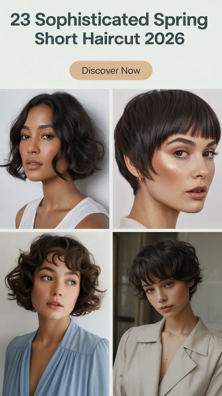 Sophisticated Spring Short Haircut 2026 – Fresh Ideas for Confident Women