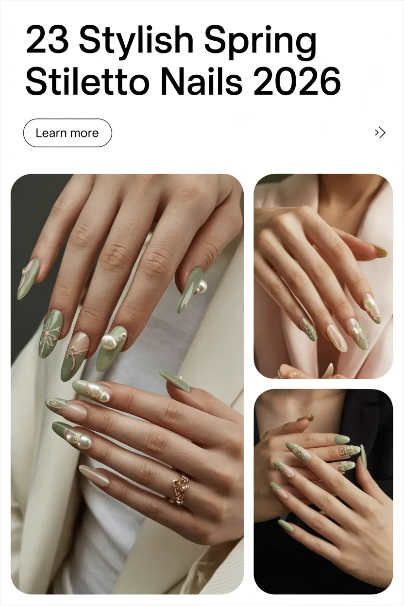Stylish Spring Stiletto Nails 2026 Ideas for Fresh and Trendy Looks