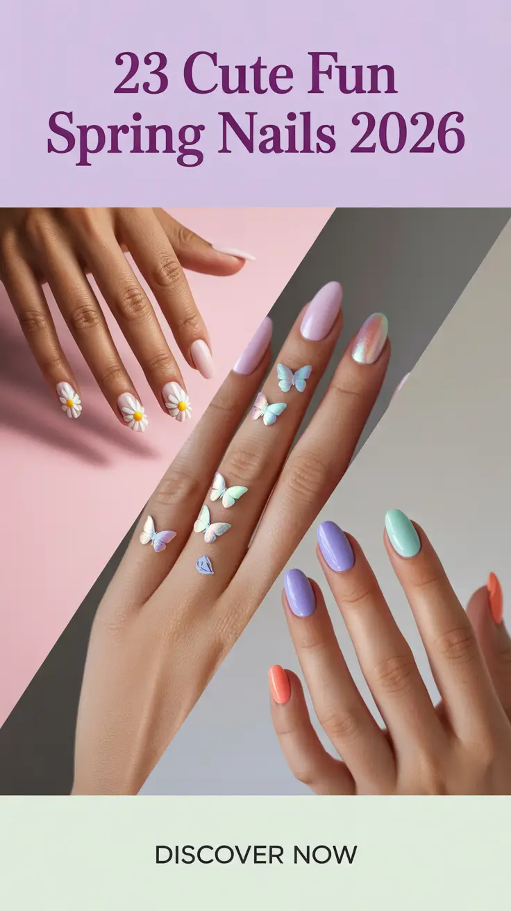 Cute Fun Spring Nails 2026 Fresh Ideas in Color and Shape