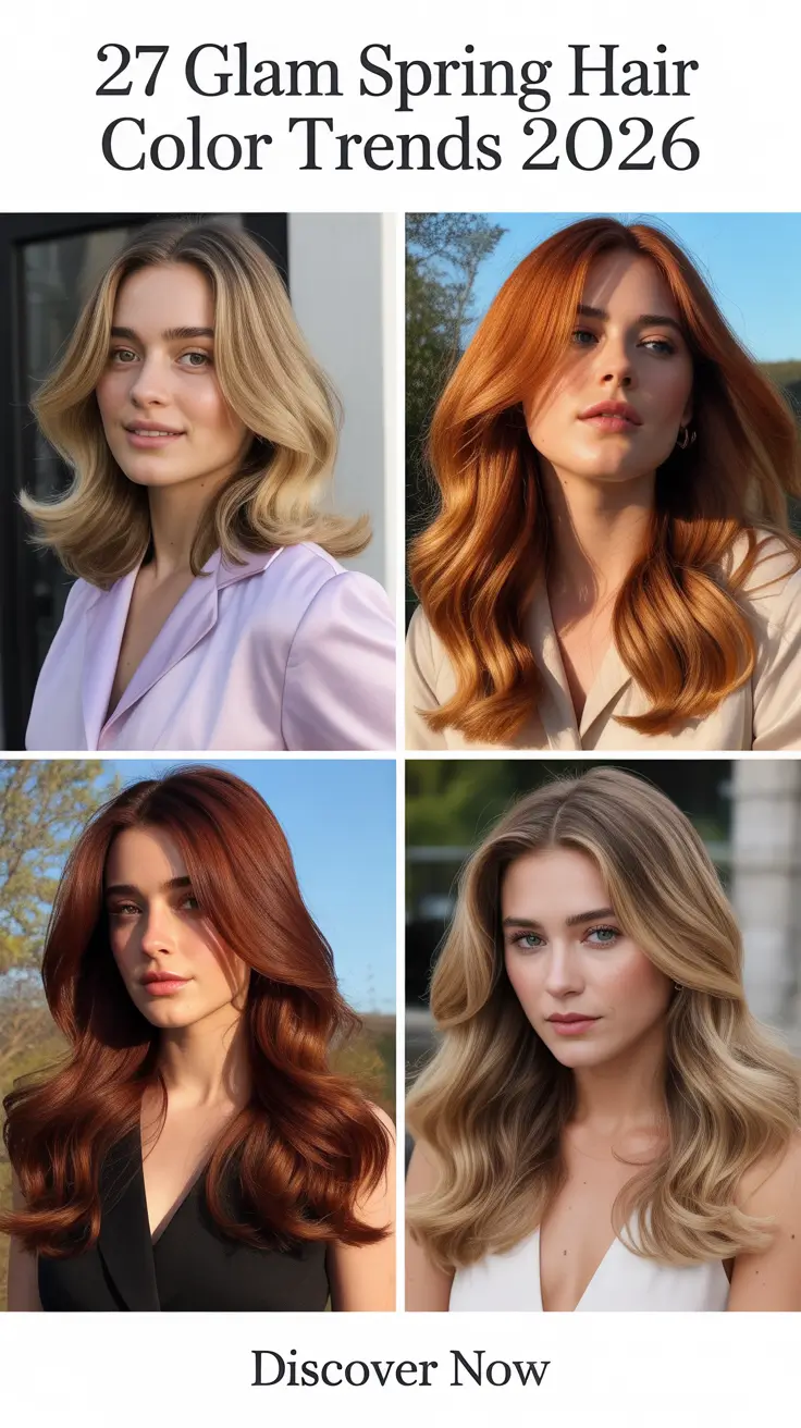 Glam Spring Hair Color Trends 2026 That Feel Fresh and Wearable