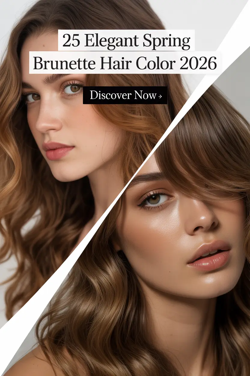 Elegant Spring Brunette Hair Color 2026 Ideas With Warm Browns and Balayage