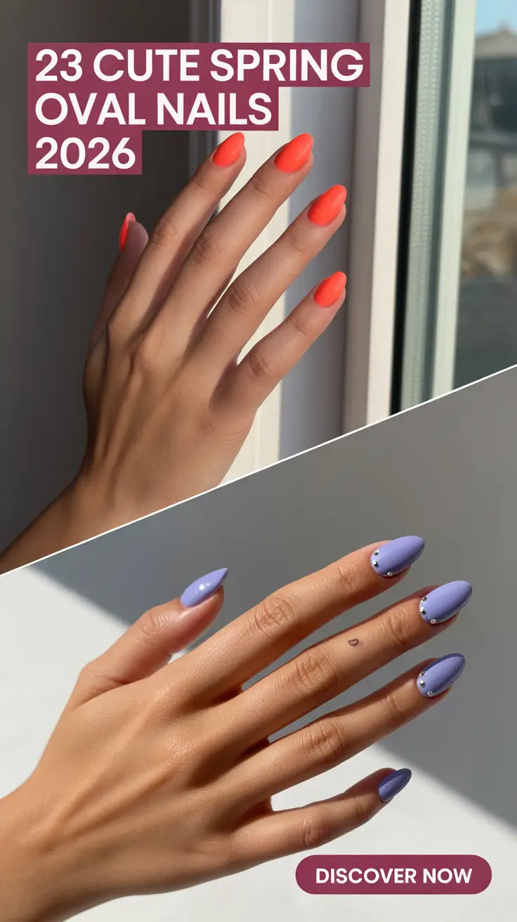 Cute Spring Oval Nails 2026 Ideas Colors and Fresh Inspo