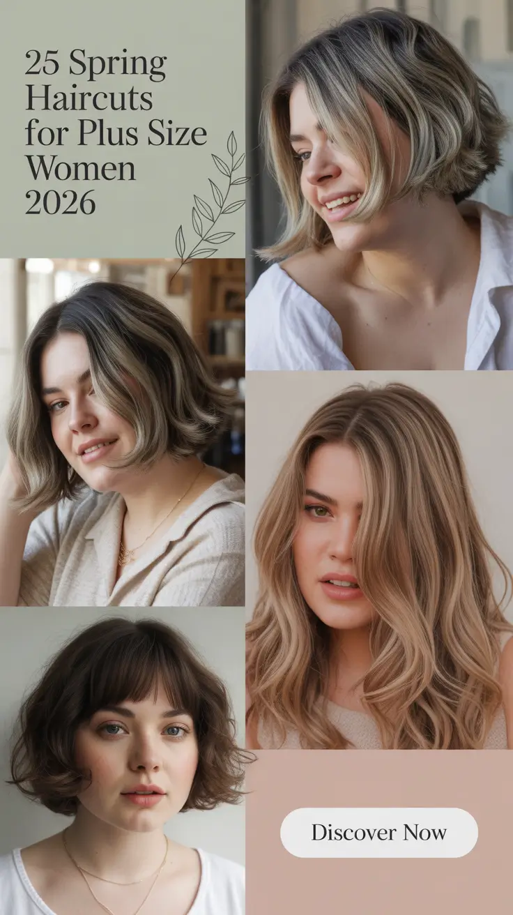 Dreamy Spring Haircuts For Plus Size Women 2026 That Feel Fresh, Flattering, and Trendy