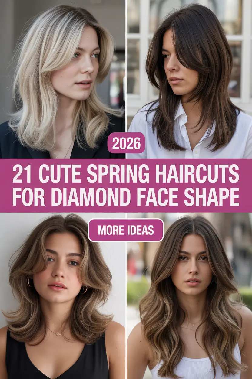 Cute Spring Haircuts For Diamond Face Shape 2026 Inspiration Guide for Modern Women