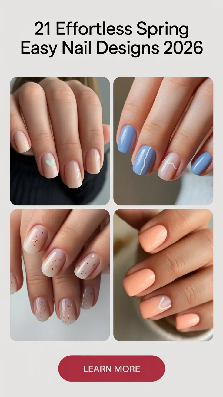 Effortless Spring Easy Nail Designs 2026 for Fresh and Simple Looks