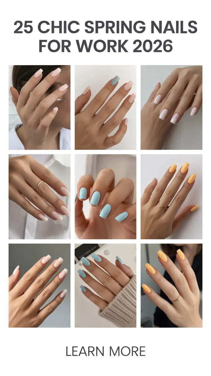 Chic Spring Nails For Work 2026 Ideas for a Polished and Professional Look