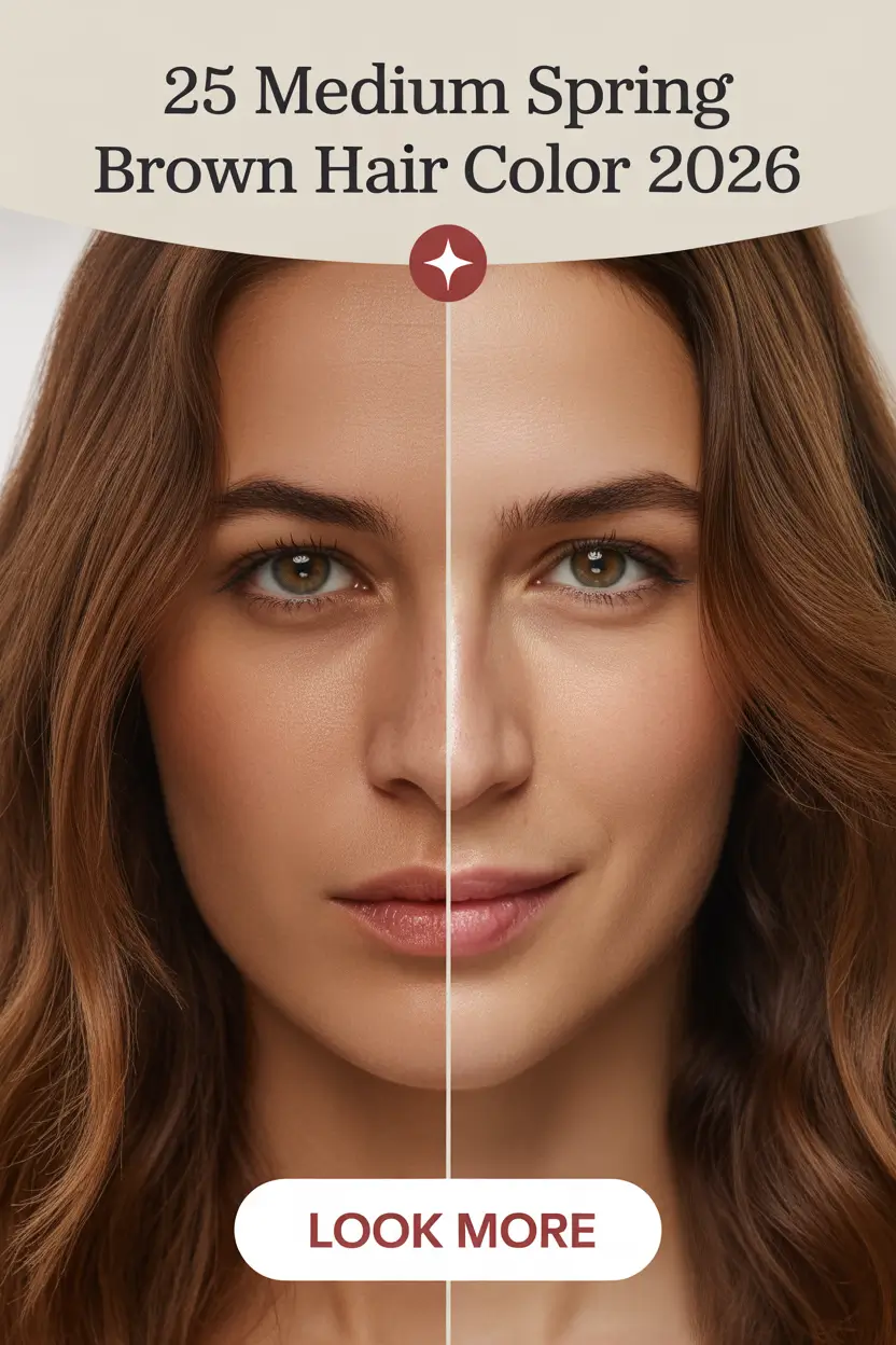 Medium Spring Brown Hair Color 2026 Ideas for Brunettes