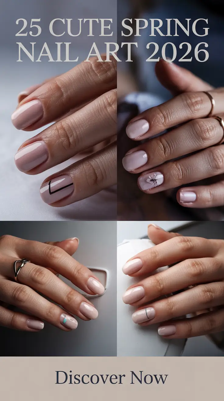 Cute Spring Nail Art 2026 Easy Ideas for Short Nails and Pastel Designs