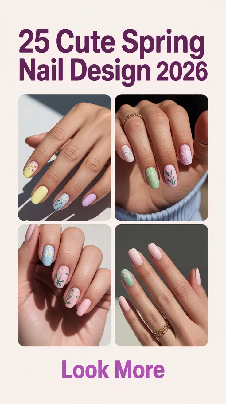 Cute Spring Nail Design 2026 Cute and Trendy Ideas for Fresh Seasonal Manicures