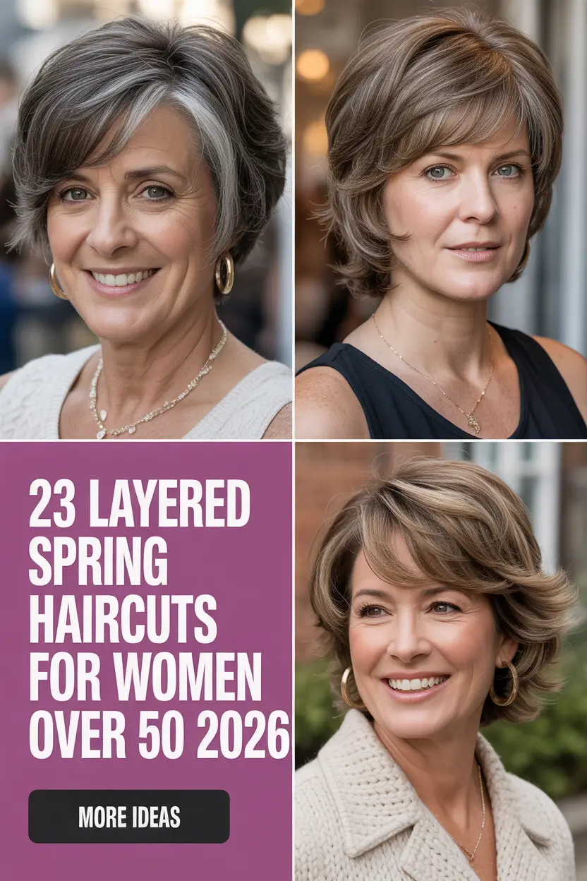 Layered Spring Haircuts For Women Over 50 2026 Trends for Short Medium and Long Styles