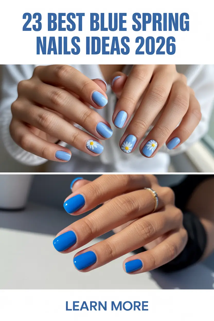 Best Blue Spring Nails Ideas 2026: Trendy Light, Navy, and Cute Designs for Spring Inspo