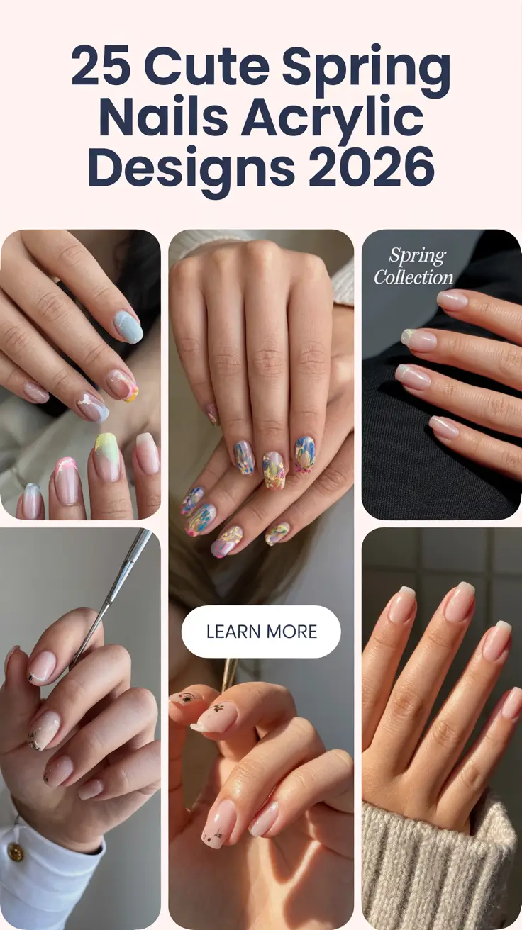 Cute Spring Nails Acrylic Designs 2026 – Pretty, Fun, and Trendy Ideas for Every Mood