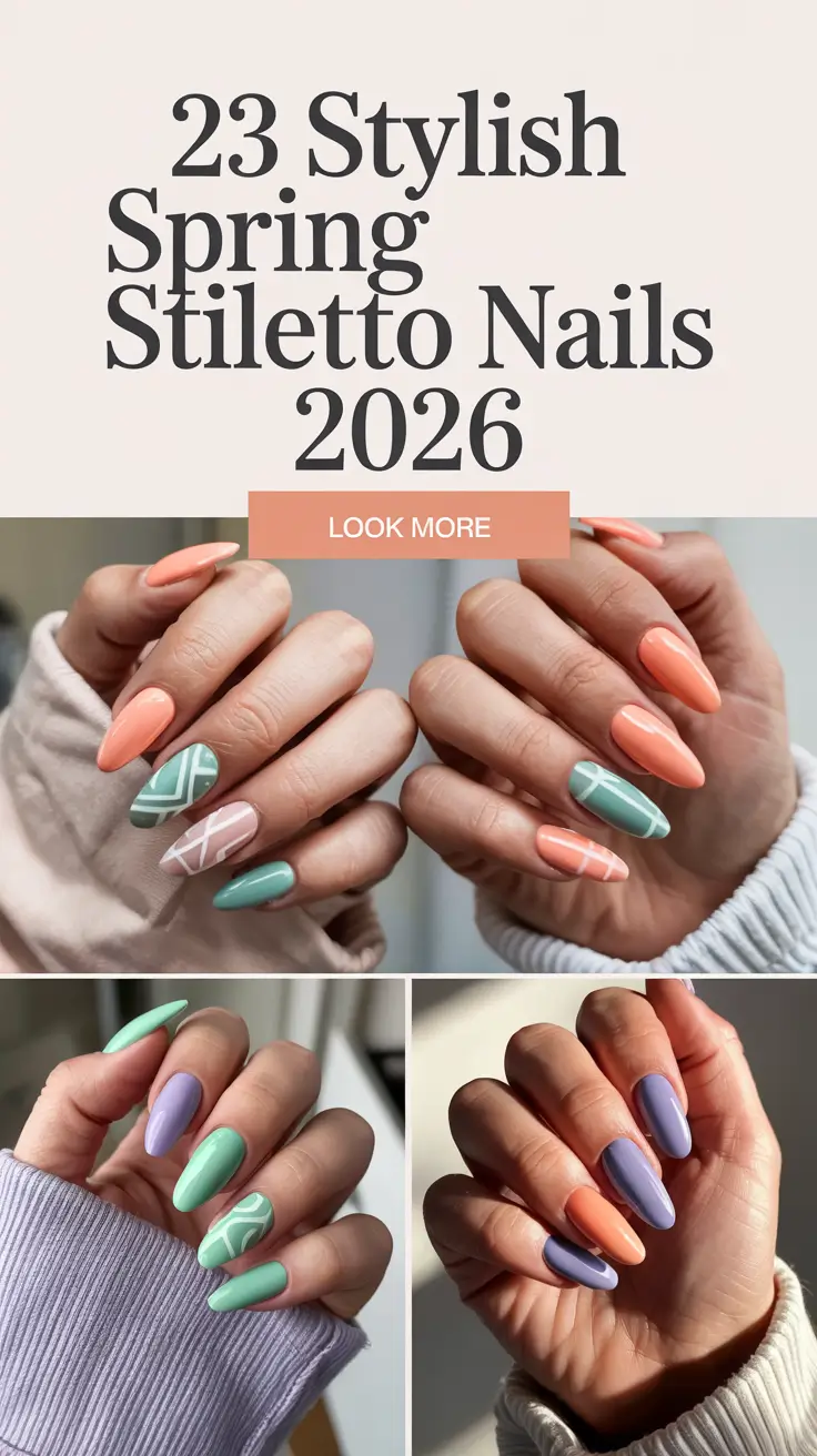 Stylish Spring Stiletto Nails 2026 Ideas for Fresh and Trendy Looks