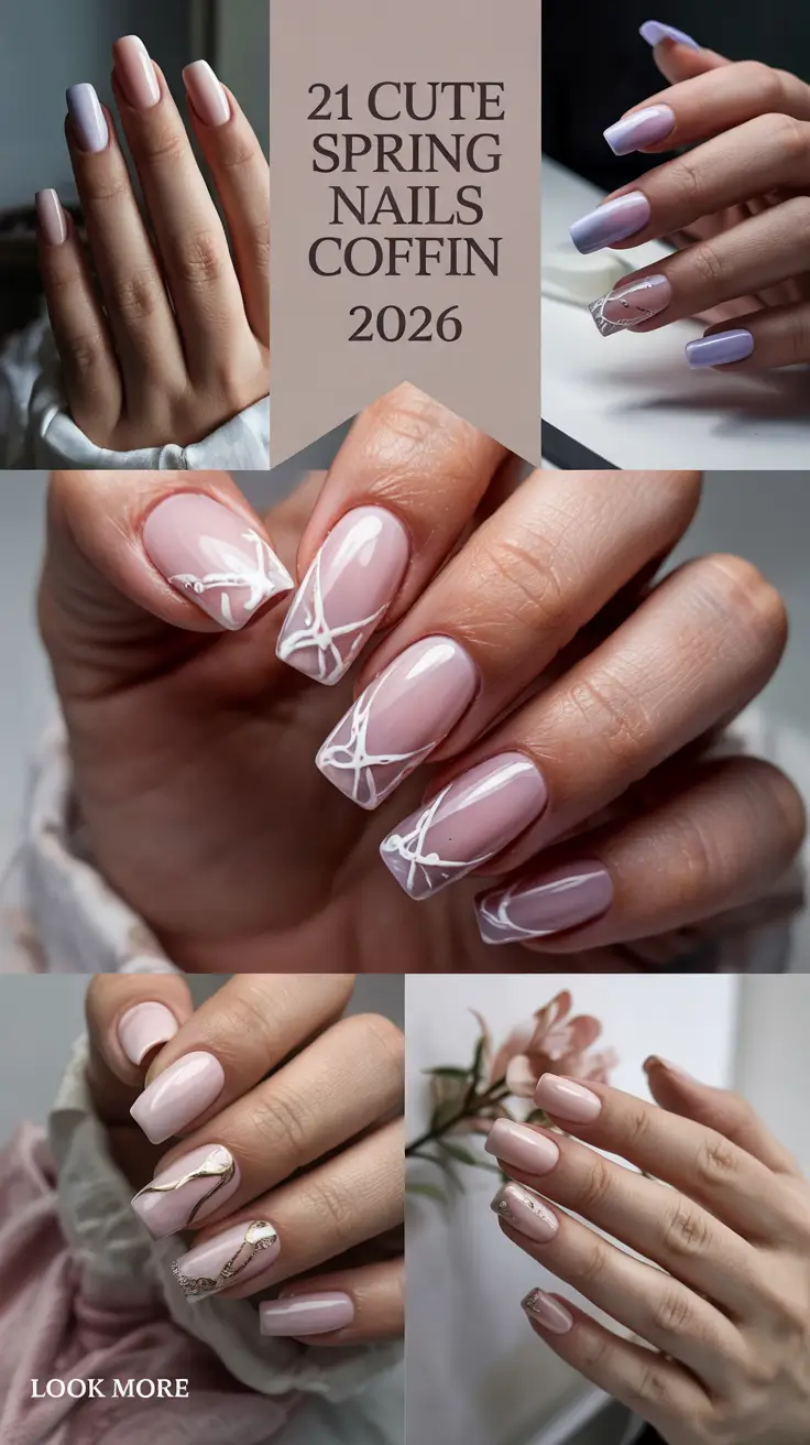 Cute Spring Nails Coffin 2026 Ideas That Feel Fresh, Pretty and Totally Wearable