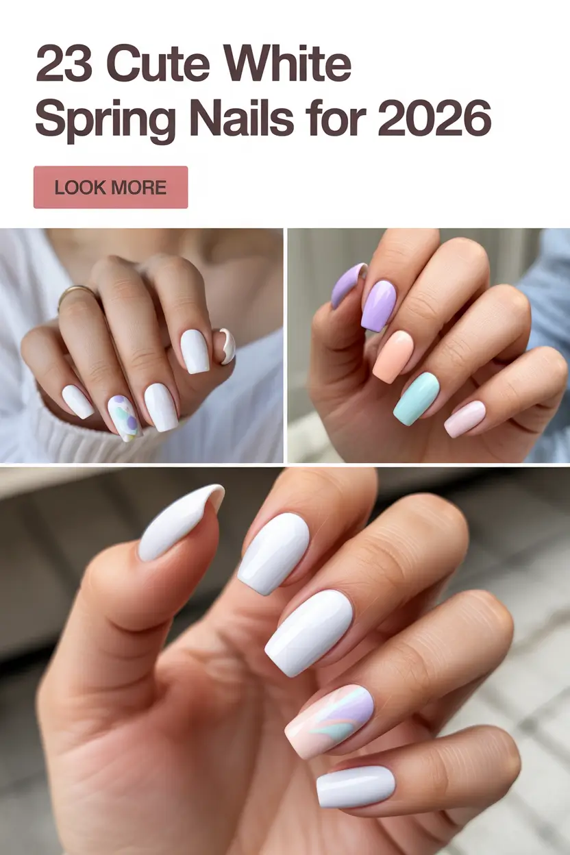 Cute White Spring Nails For 2026 Ideas That Feel Fresh, Soft, and Stylish
