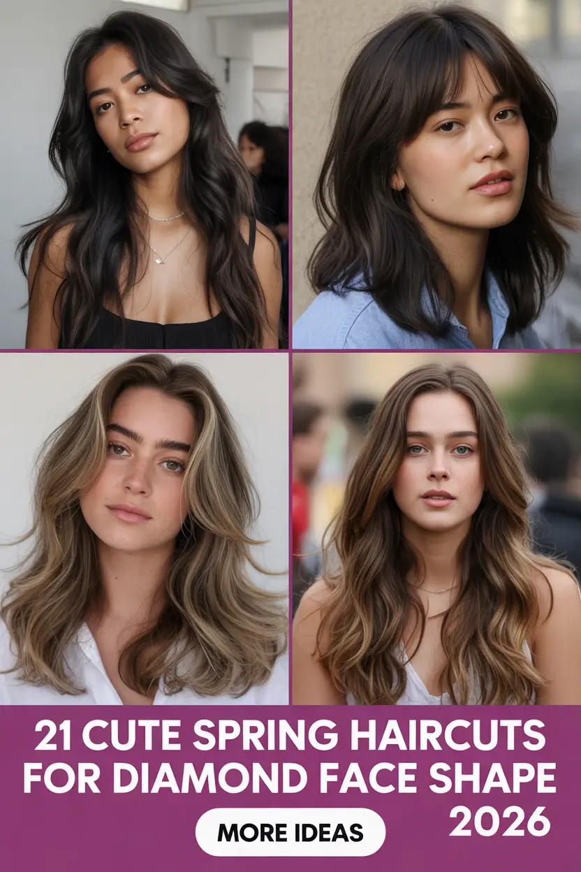 Cute Spring Haircuts For Diamond Face Shape 2026 Inspiration Guide for Modern Women