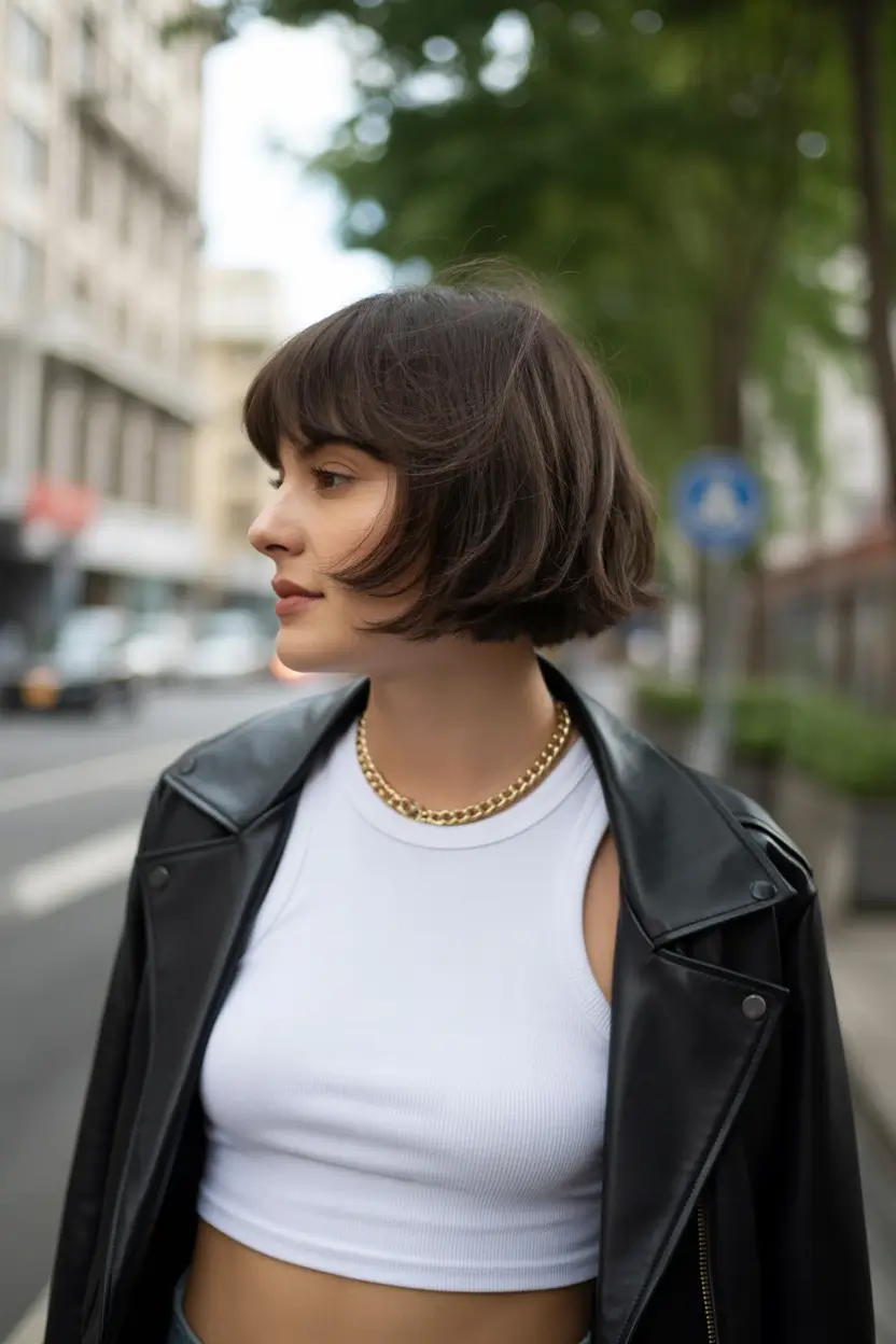 spring bob haircut 2026 Parisian Soft Bob with Natural Bangs