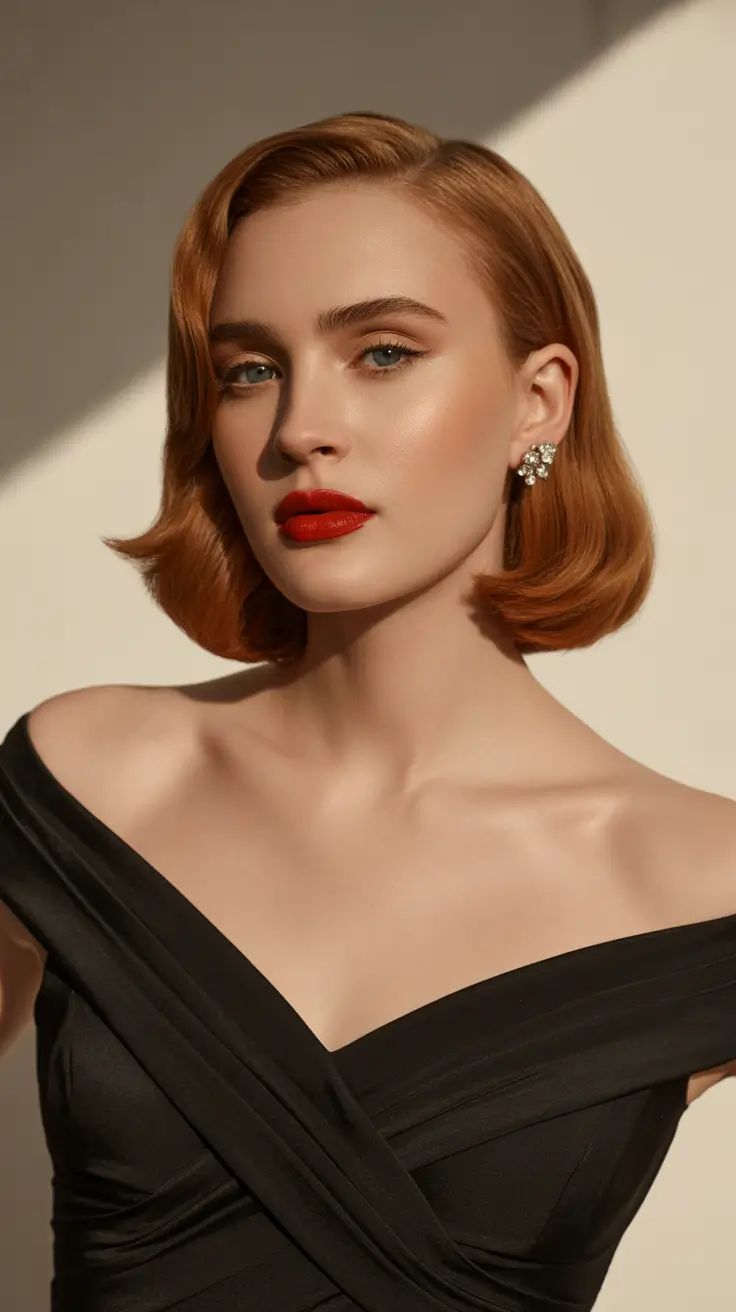 spring bob haircut 2026 Polished Copper Italian Bob