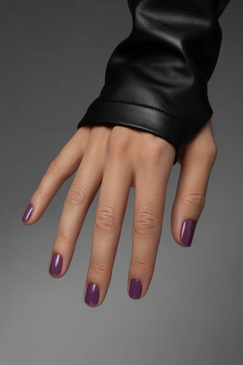 Chic Spring Nails For Tan Skin 2026 Purple Minimal Nails