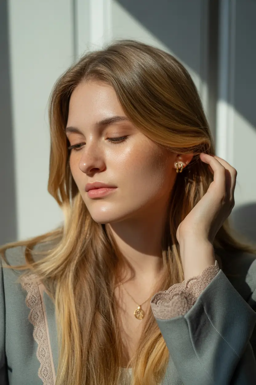 spring Haircuts for diamond Face Shape 2026 Soft Blonde Lengths With Natural Balance