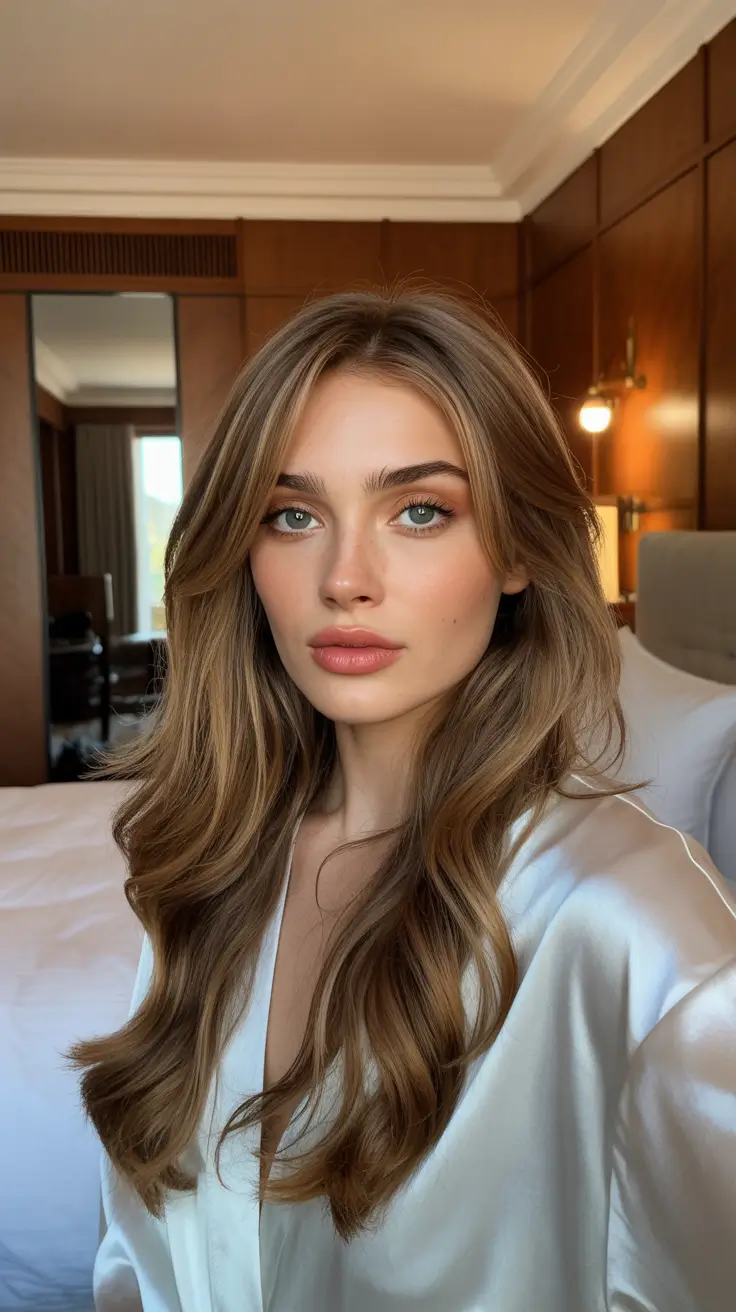 spring Haircuts for diamond Face Shape 2026 Voluminous Glam Layers With Soft Contour Movement