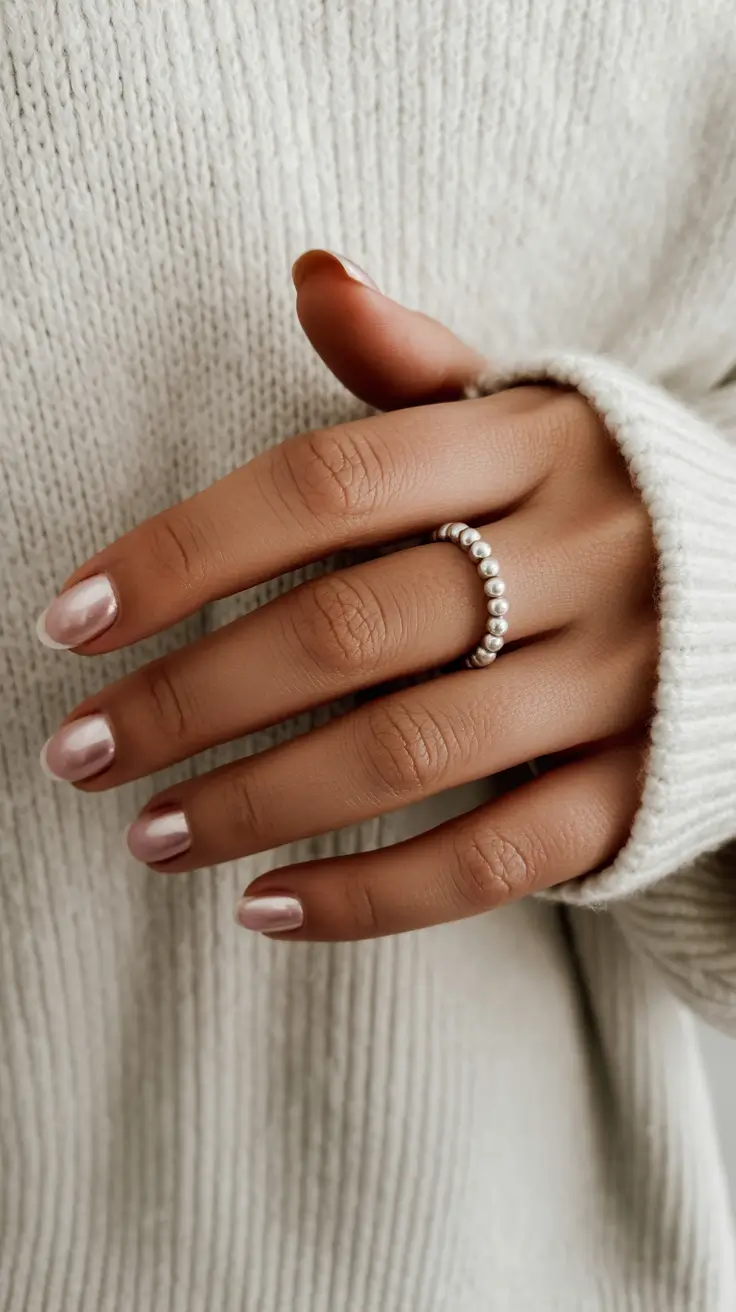 Cute Spring Short Nails For 2026 Soft Pearl Sheen Minimal Short Nails