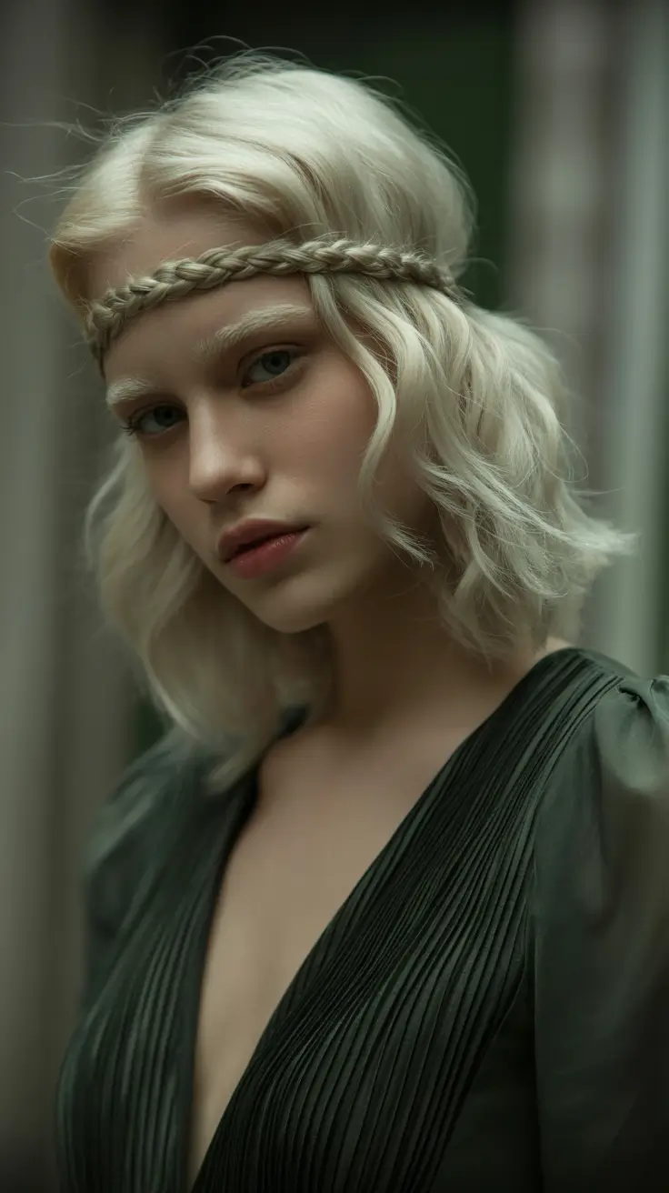 spring braids hairstyle 2026 Soft Crown Braid for Short Spring Hair