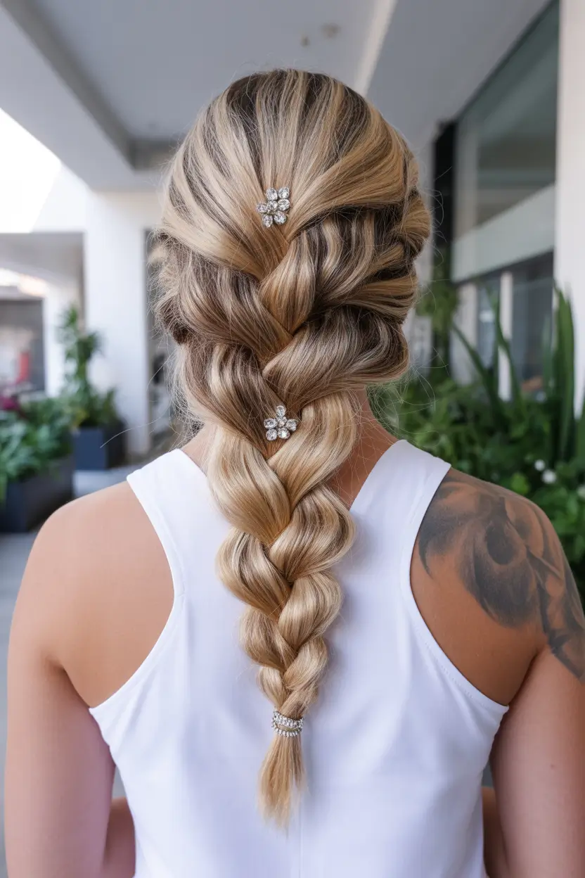 spring braids hairstyle 2026 Romantic Textured Braid with Soft Volume