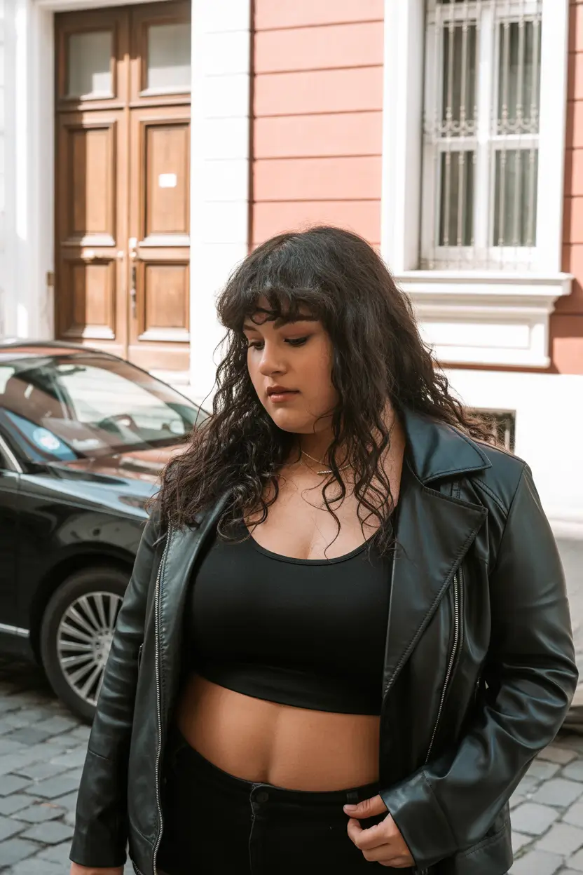 Spring Haircuts for Plus Size Women 2026 Soft Curly Shag with Effortless Volume