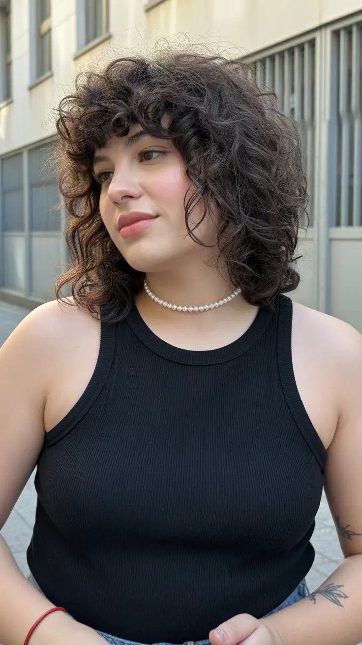 Spring Haircuts for Plus Size Women 2026 Romantic Short to Medium Curly Layers