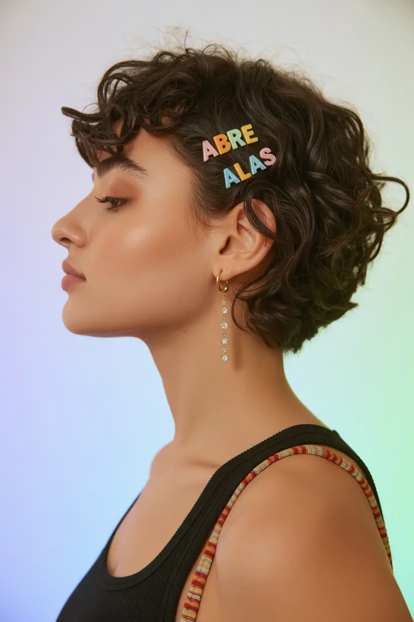 spring hair trends 2026 Short Curly Dark Hair