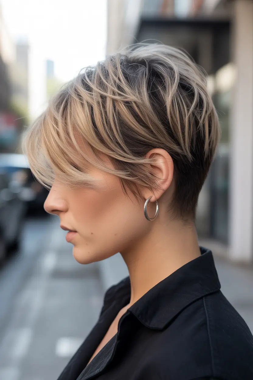 spring hair trends 2026 Short Blonde Crop With Soft Texture