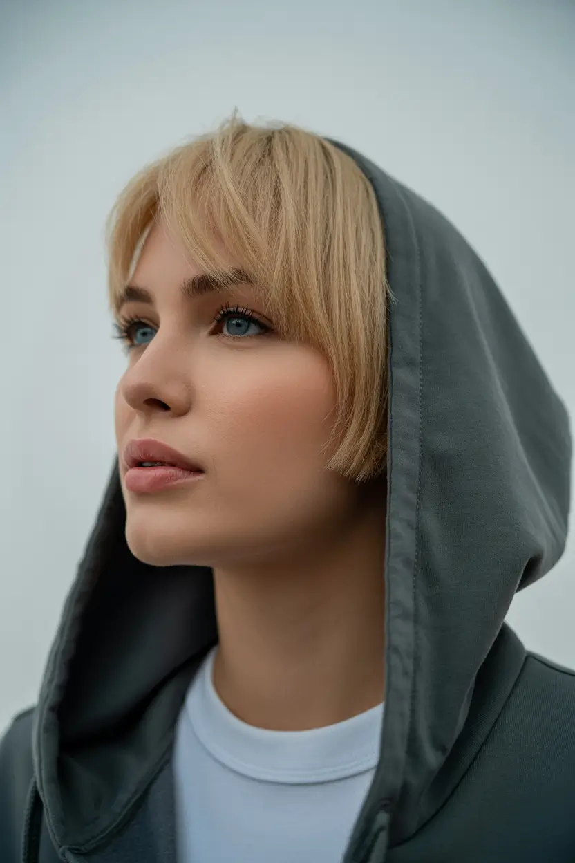 spring hair trends 2026 Blonde Bob With Relaxed Bangs
