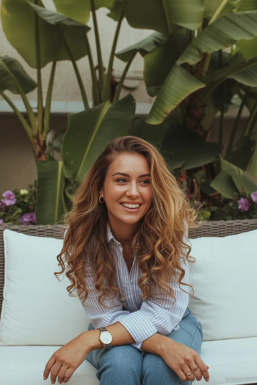 spring long haircut 2026 Voluminous Beach Waves with Natural Texture