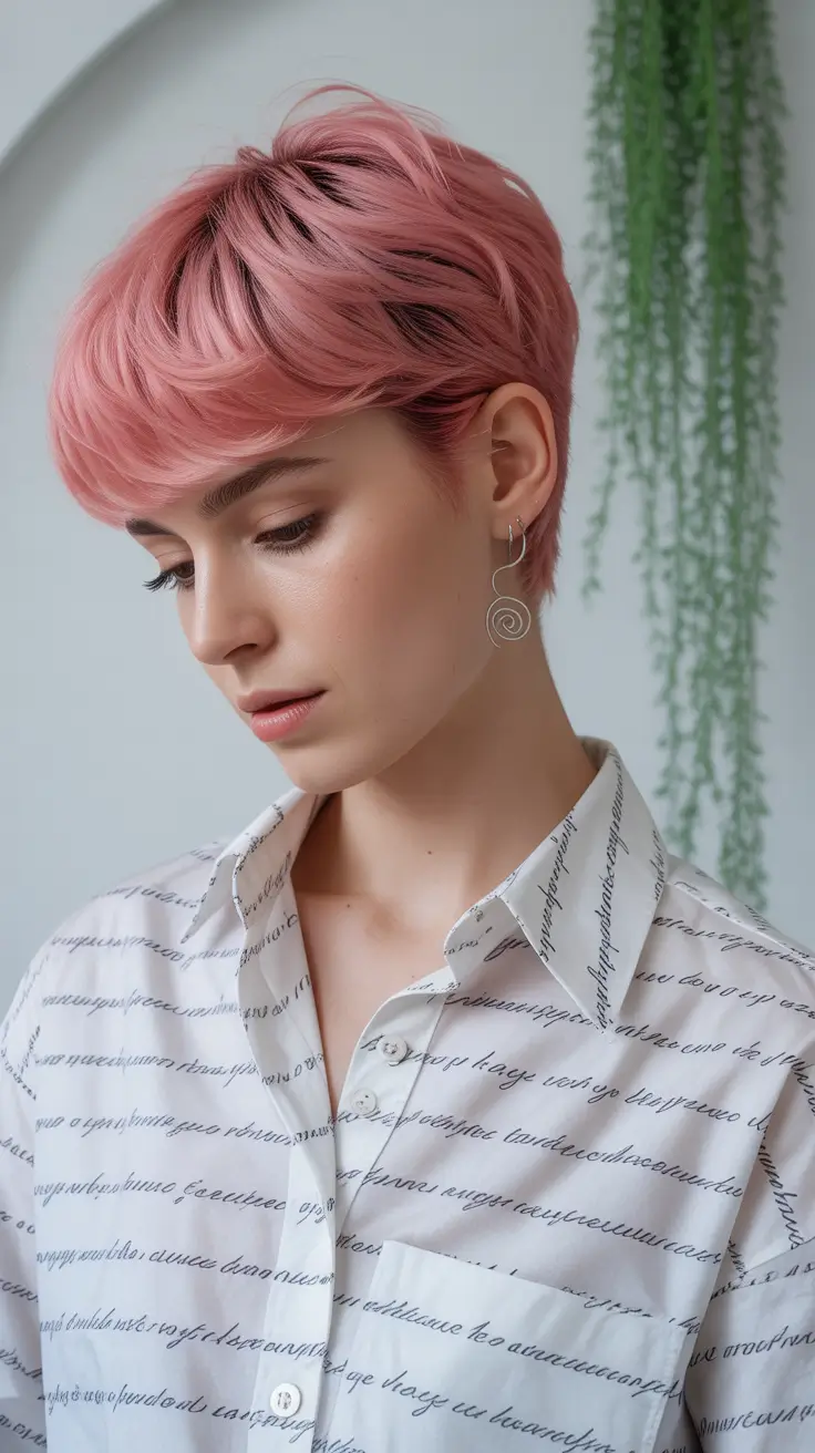 spring blonde hair color 2026 Blush Blonde Pixie Refresh