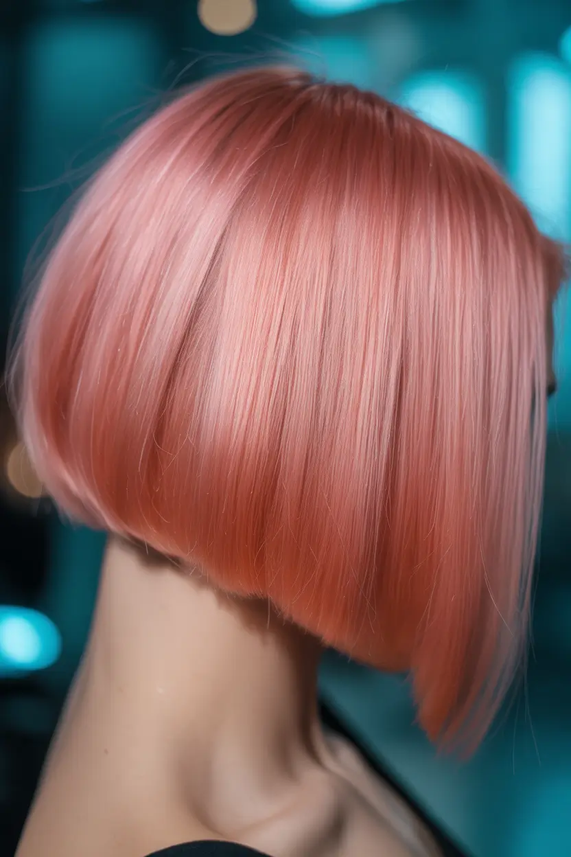 spring blonde hair color 2026 Blush Blonde Precision Bob