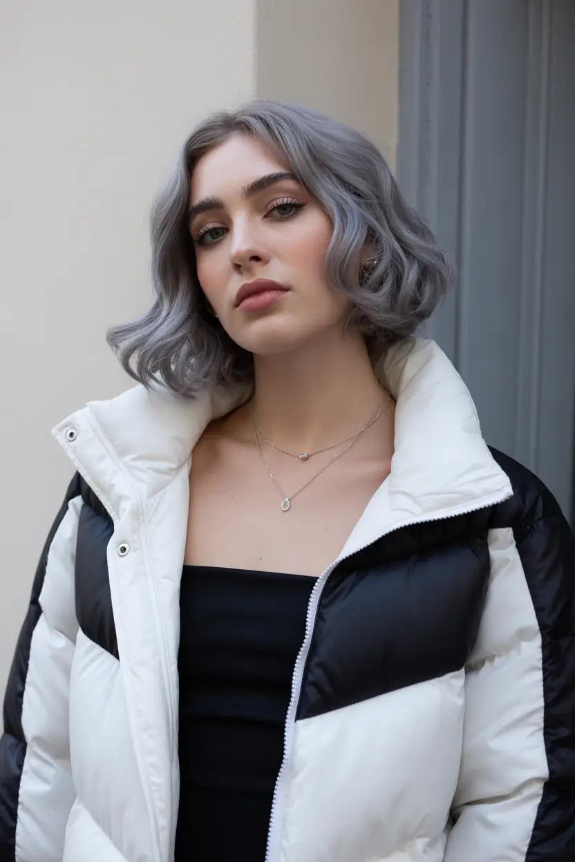 spring hair color trends 2026 Short Gray Hair