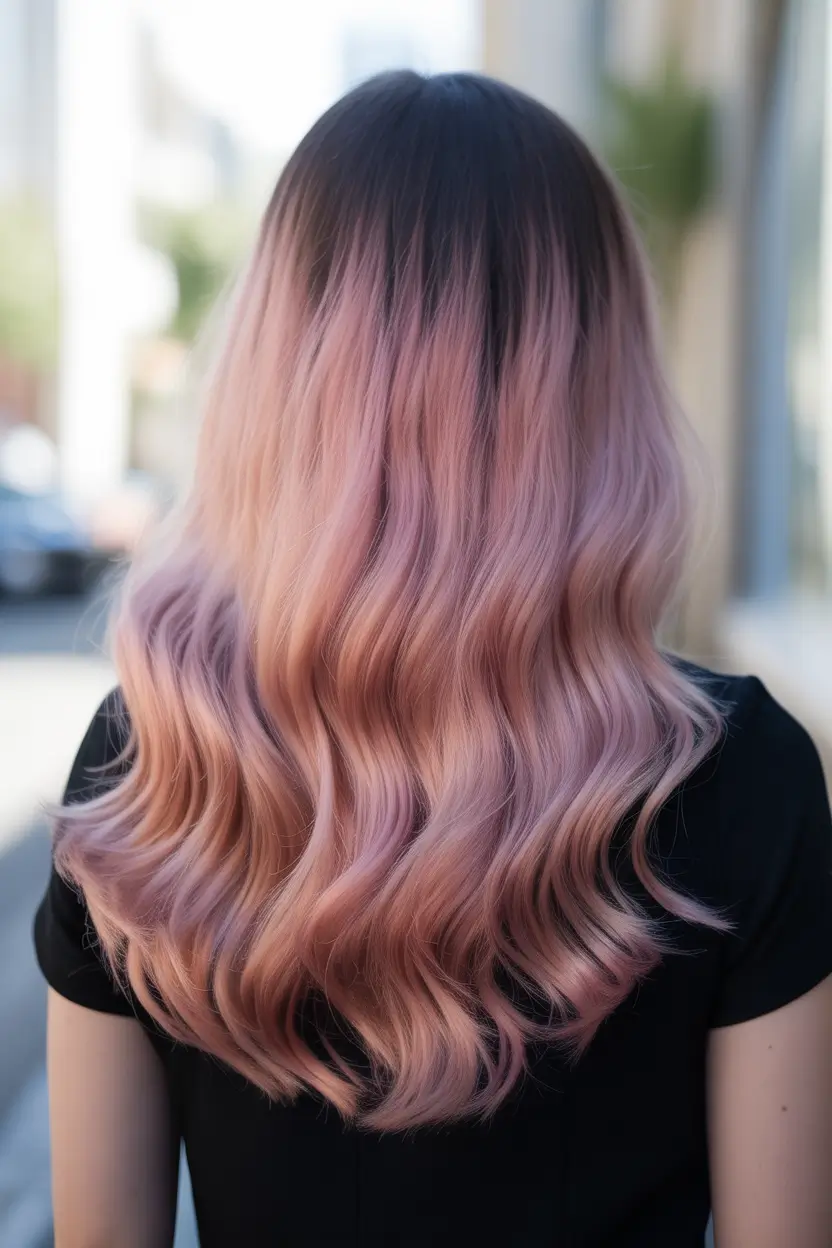 spring hair color trends 2026 Smoky Rose Ombre