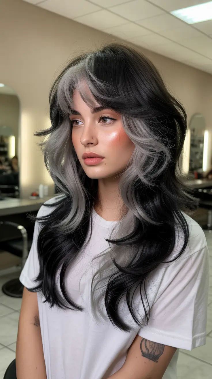 spring hair color trends 2026 Smoky Brunette with Cool Contrast