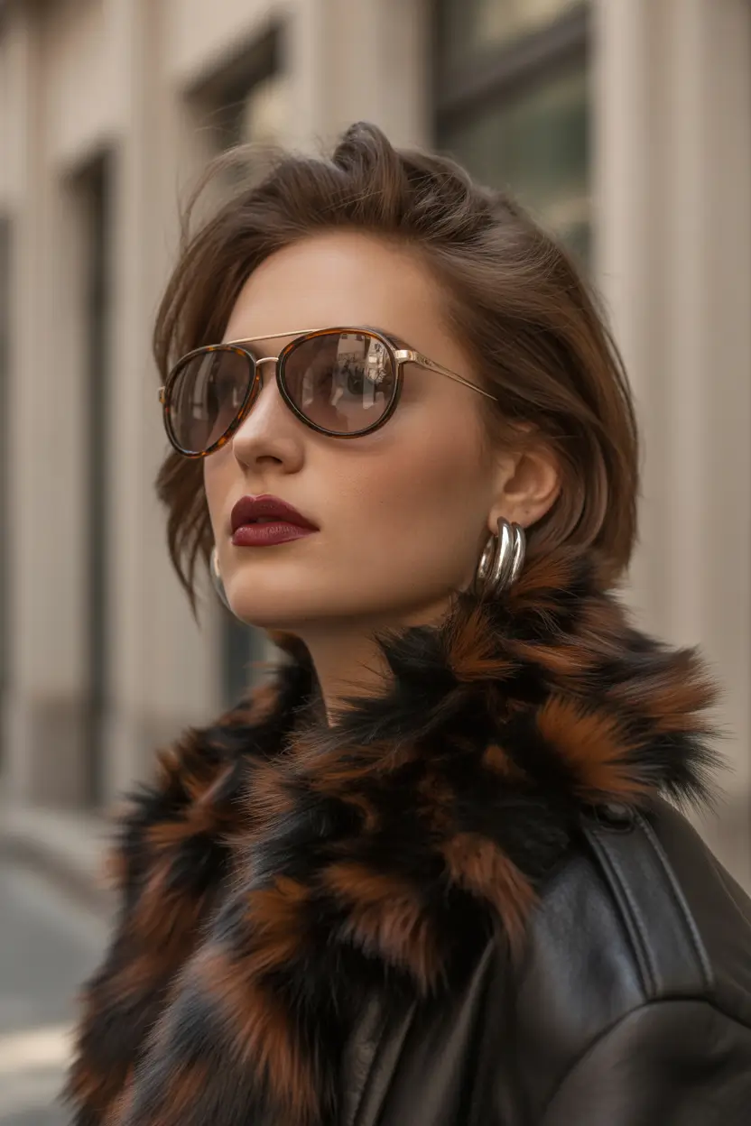 spring brown hair color 2026 Parisian Espresso Bob With Rich Dark Depth