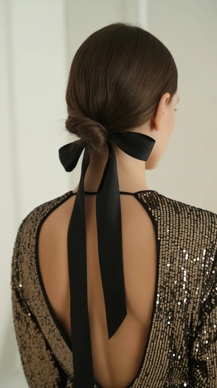 spring brown hair color 2026 Sleek Mushroom Brown Low Knot With Cool Finish