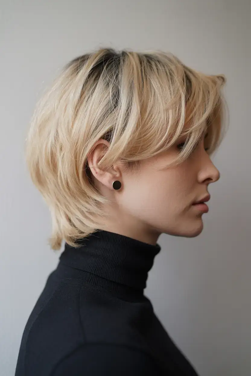 spring short Hairstyles 2026 Layered Feathered Crop With Modern Volume